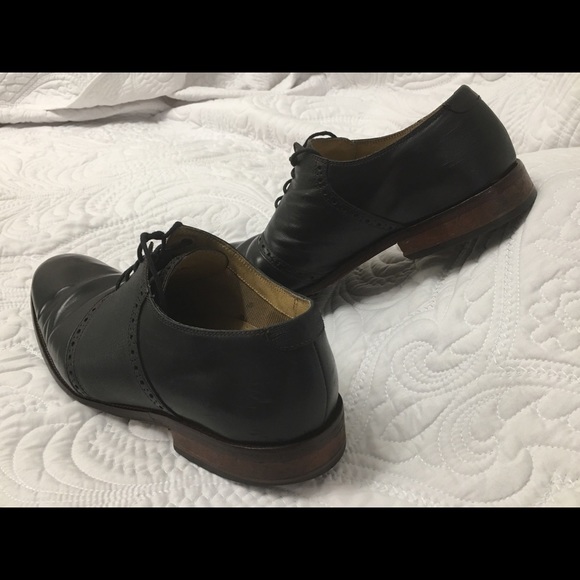 Cole Haan Oxfords Sz 11 Black Leather - Picture 6 of 8
